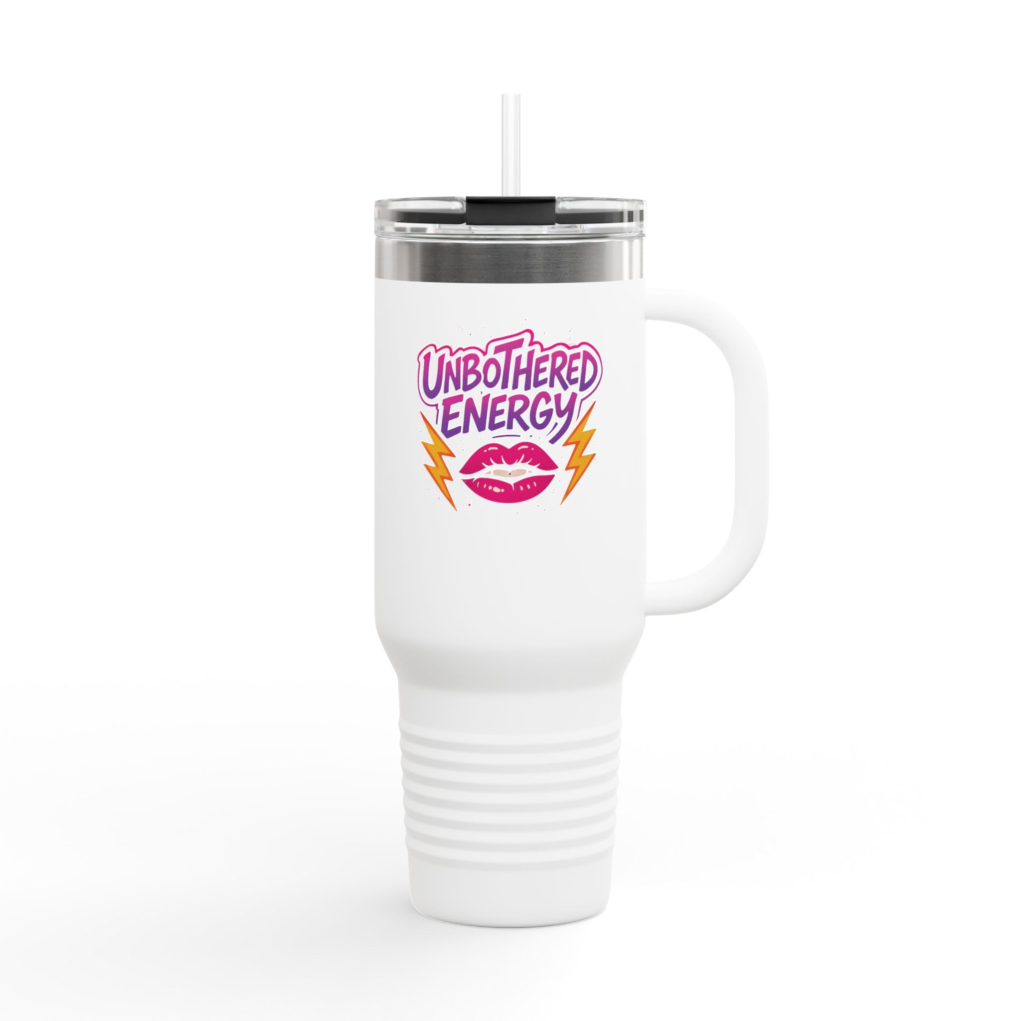 Unbothered Energy - Insulated Travel Mug, 40oz