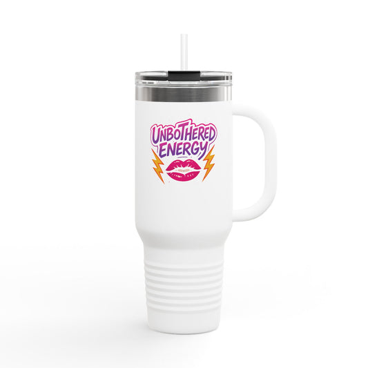 Unbothered Energy - Insulated Travel Mug, 40oz