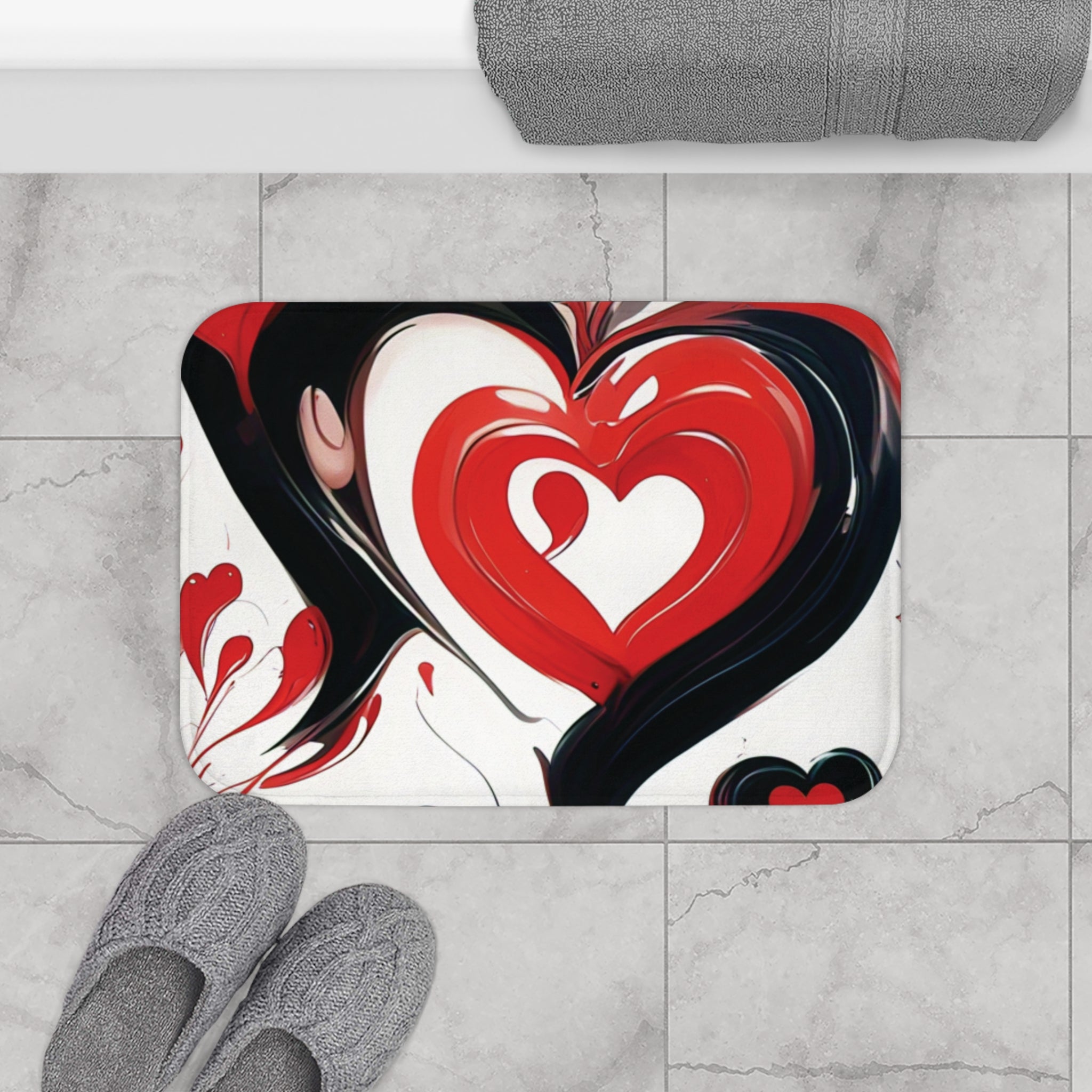 Hearts & Love - Bath Mat