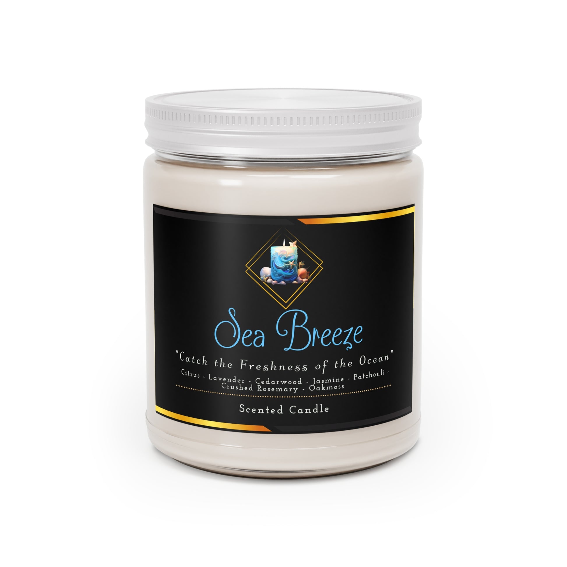 Sea Breeze - Scented Candles, 9oz - Creatively Designed Shop
