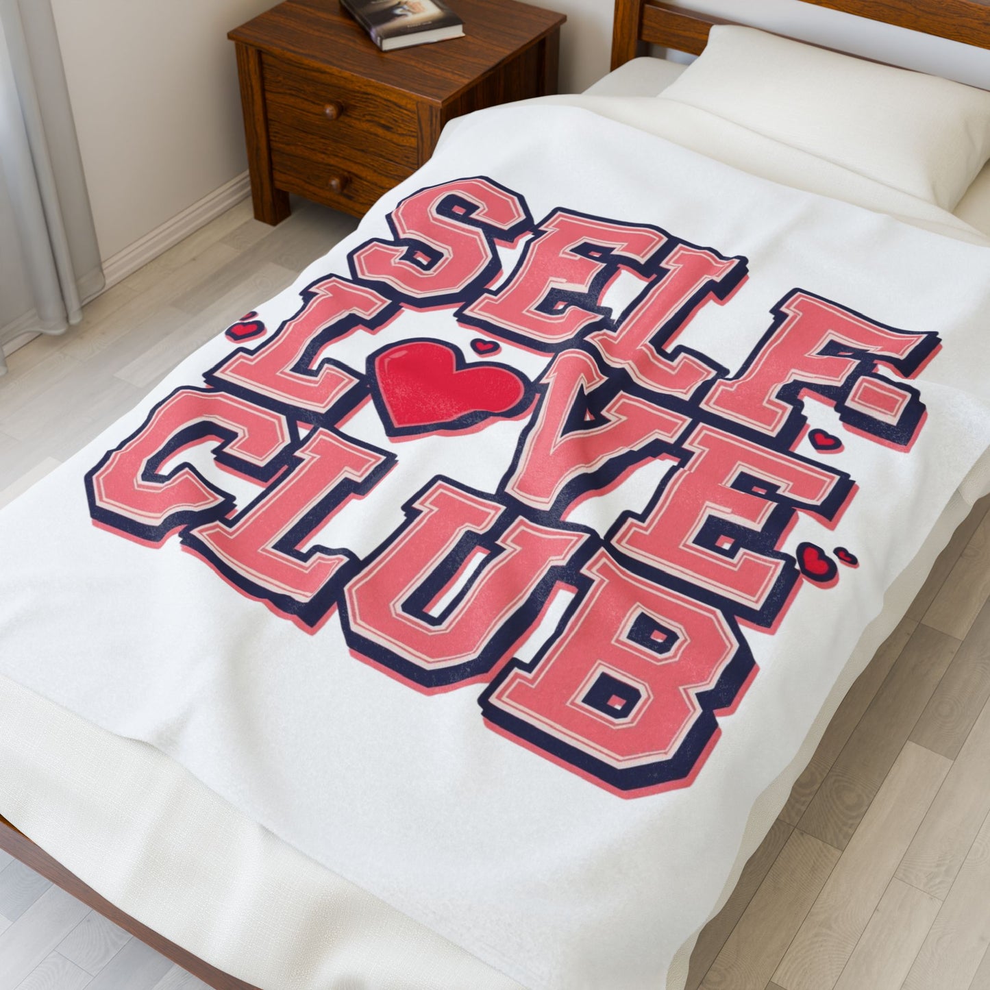 Self-Love Club – Plush Velveteen Blanket