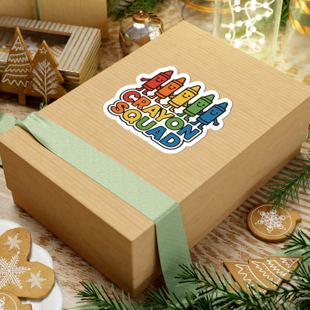 Crayon Squad - Kiss-Cut Sticker