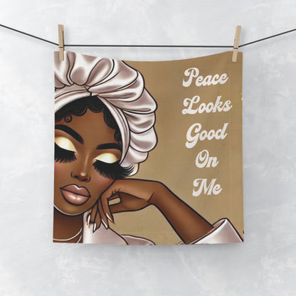 Peace Looks Good On Me - Face Towel