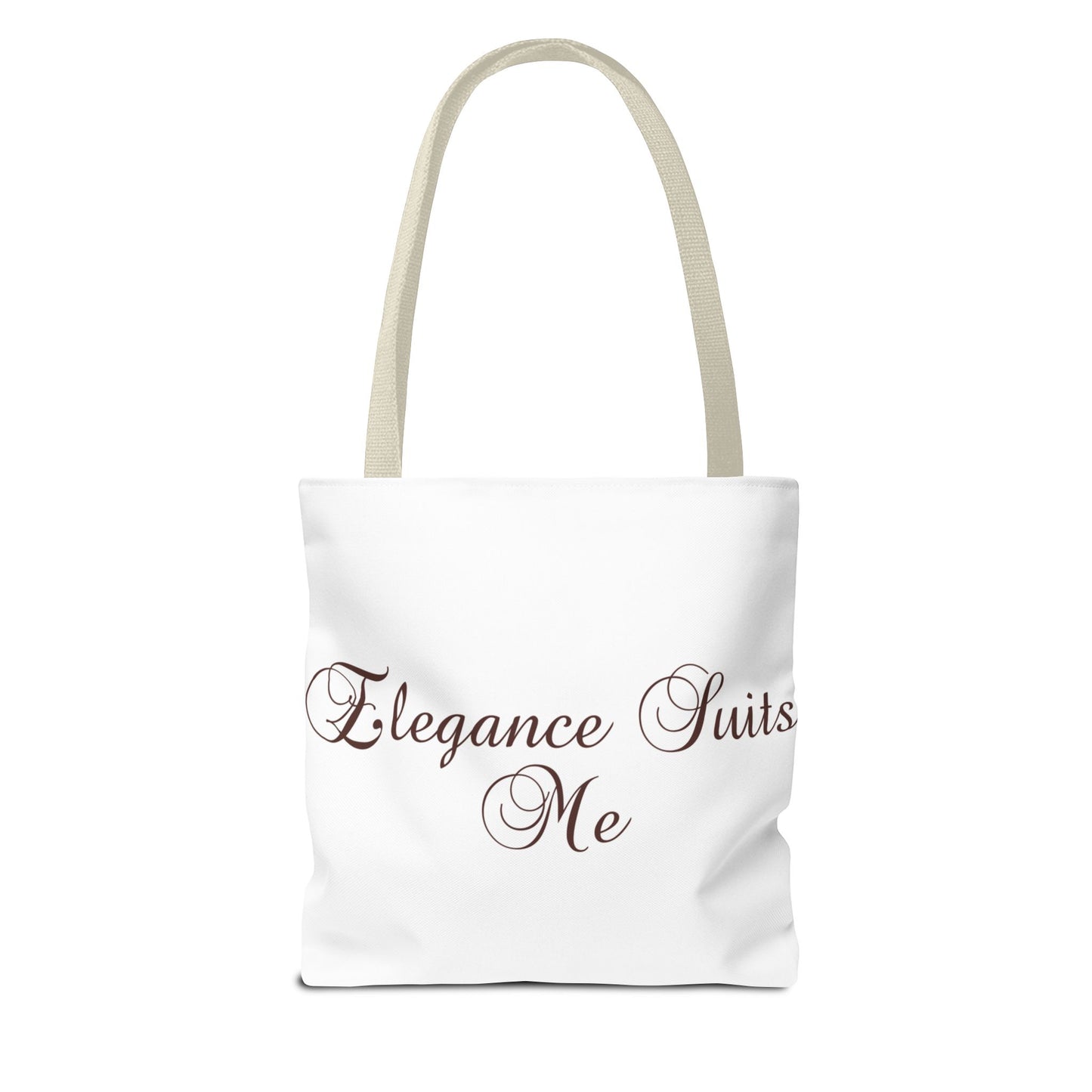 "Elegance Suits Me" (Purple) - Tote Bag (AOP)