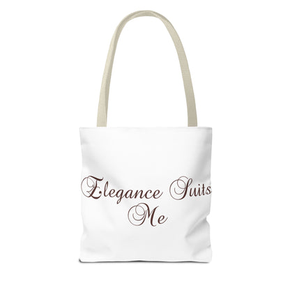 "Elegance Suits Me" (Purple) - Tote Bag (AOP)