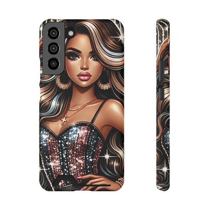"Beautiful" - Phone Case With Card Holder - Creatively Designed Shop