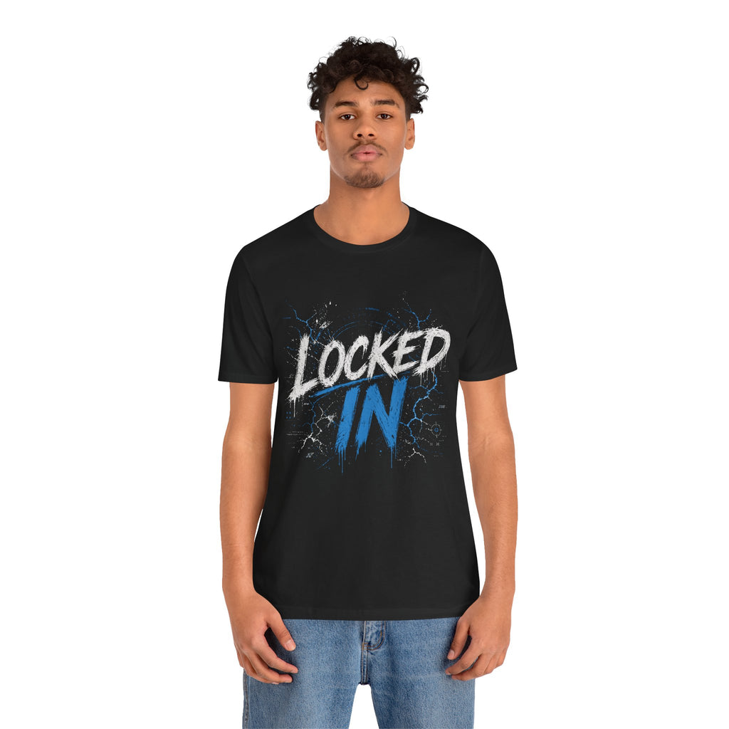Locked In (Blue) - Jersey Short Sleeve Tee