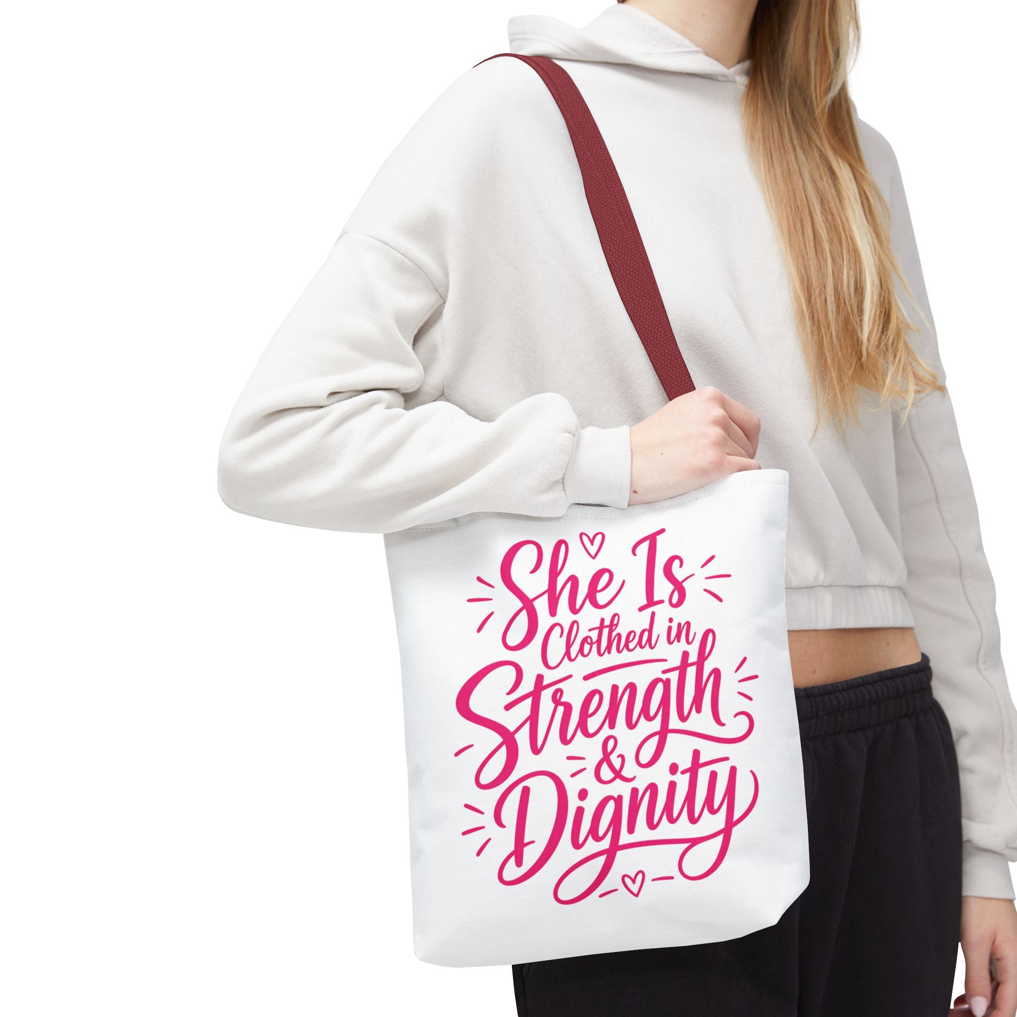 She Is Clothed in Strength & Dignity - Tote Bag