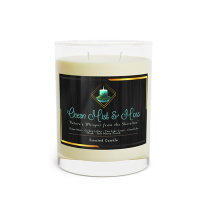 Ocean Mist & Moss - Scented Candle - Full Glass, 11oz