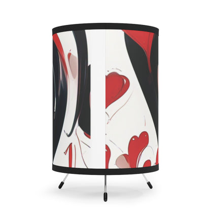 Hearts & Love - Tripod Lamp with High-Res Printed Shade, US\CA plug