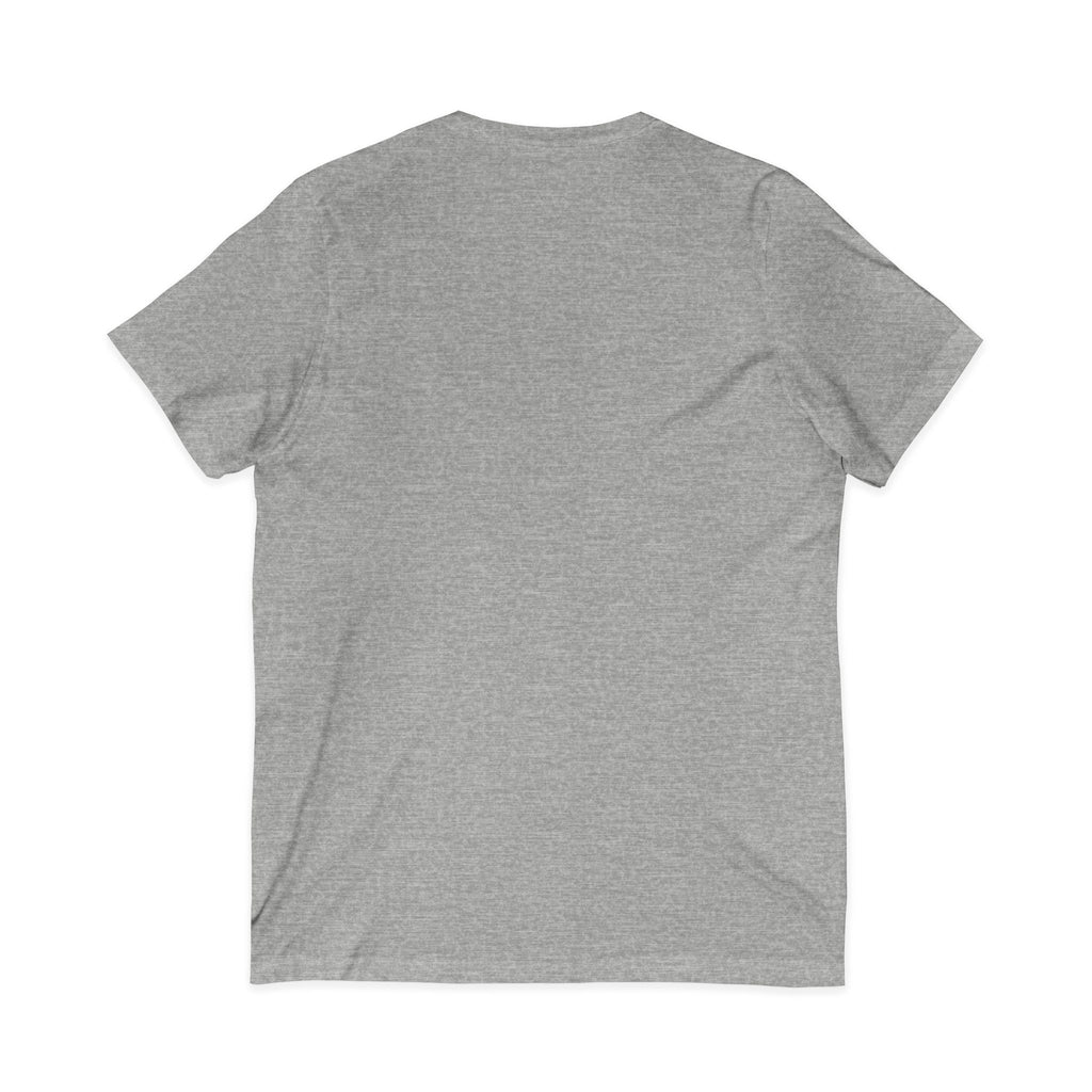Football Mom - Louder & Prouder - Unisex Jersey Short Sleeve V-Neck Tee