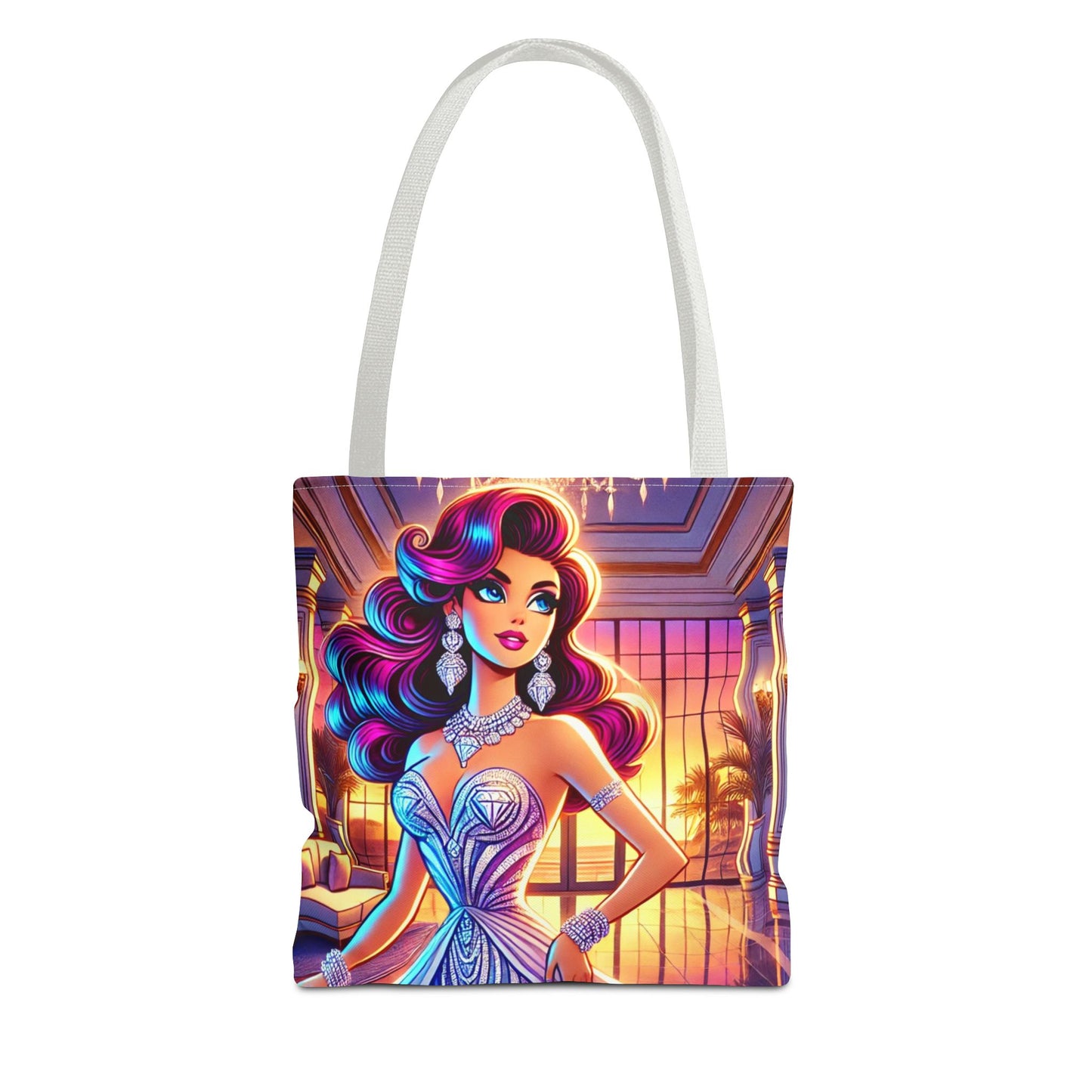 "Elegance Suits Me" (Purple) - Tote Bag (AOP)