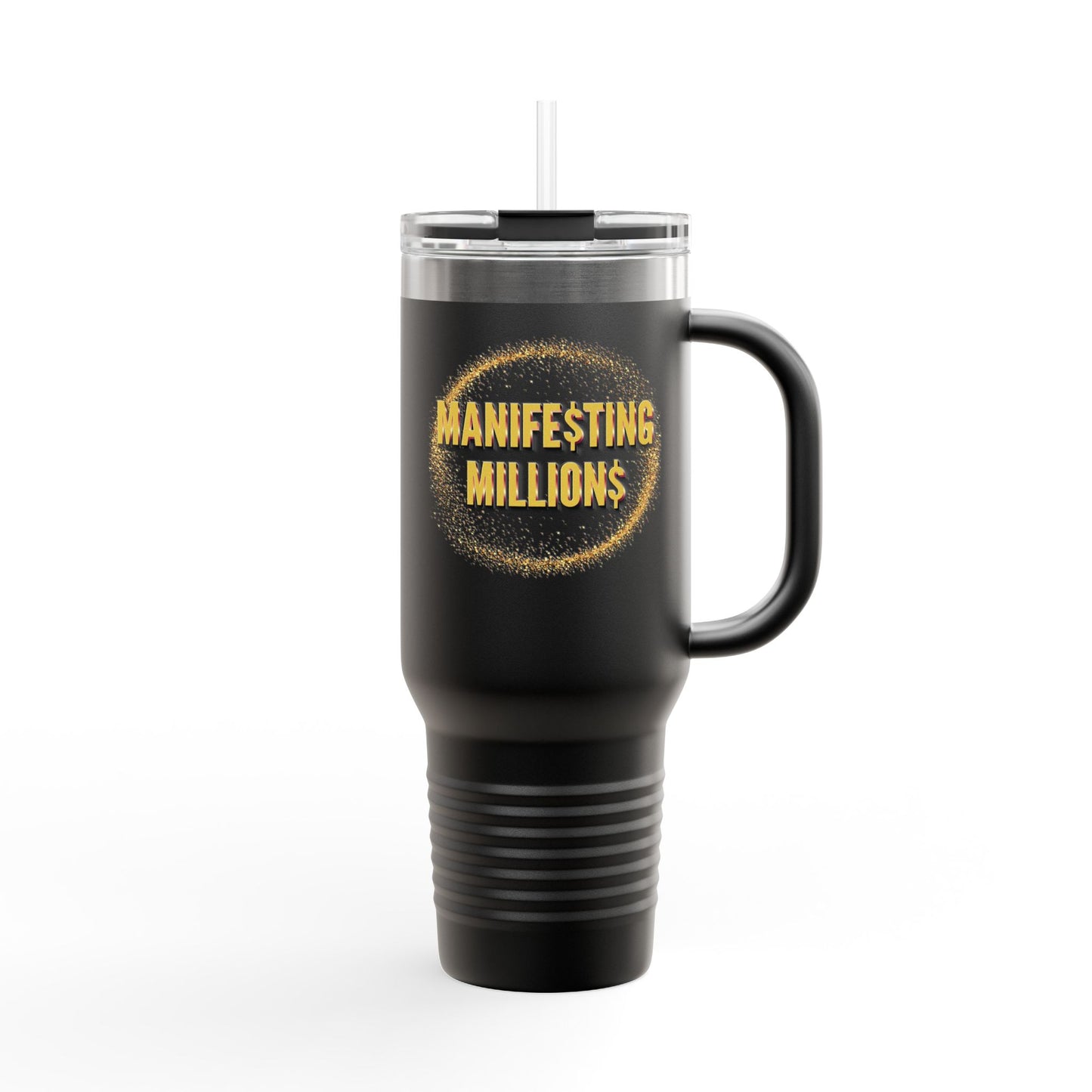 "Manifesting Millions" - Insulated Travel Mug, 40oz