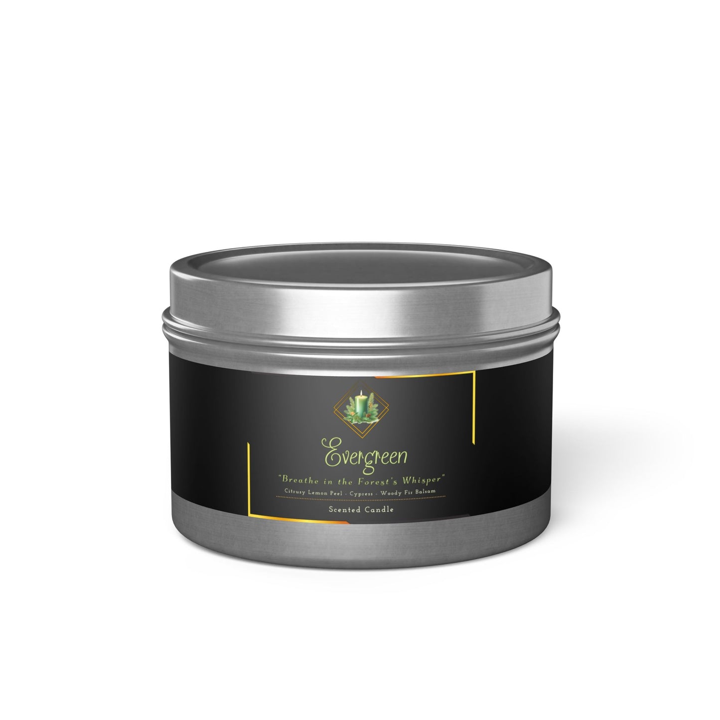 Evergreen - Tin Candles - Creatively Designed Shop
