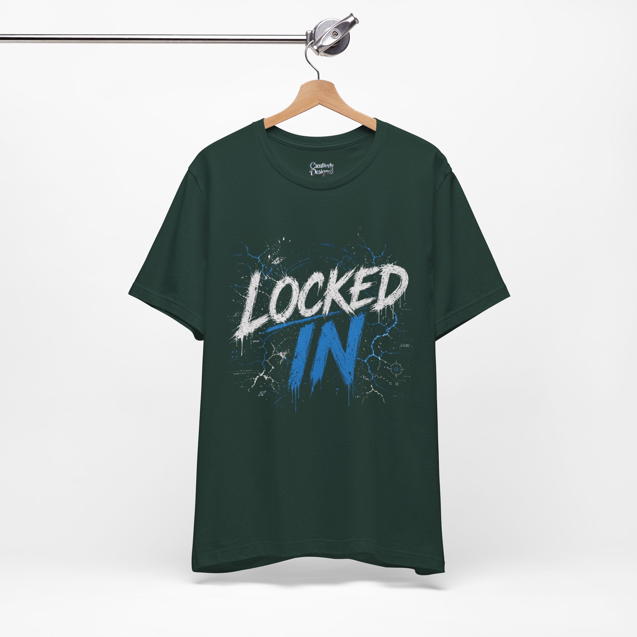 Locked In (Blue) - Jersey Short Sleeve Tee