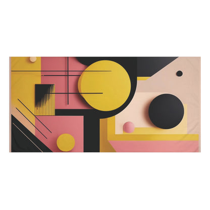 Bold Abstract - Mink-Cotton Towel