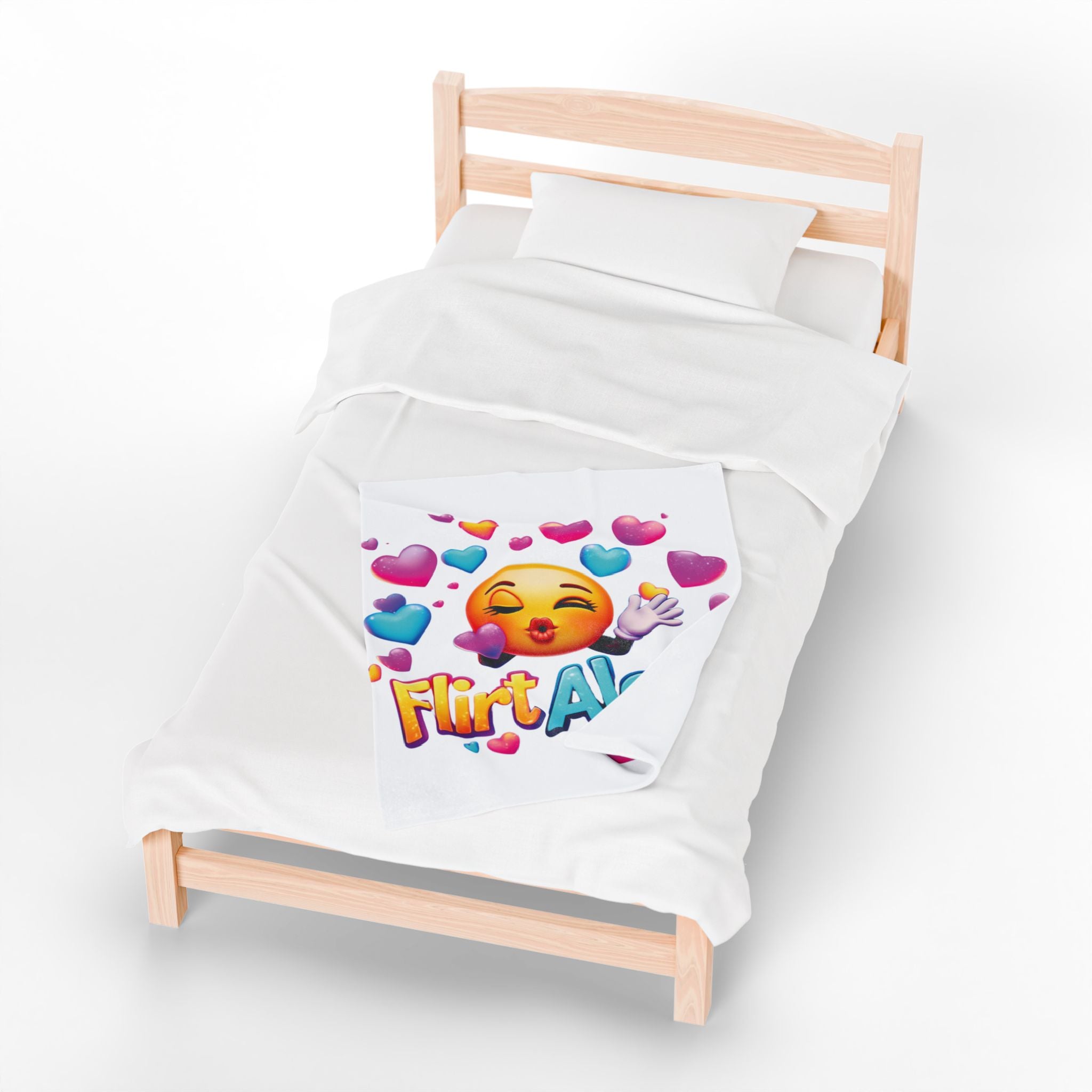 Flirt Alert - Velveteen Plush Blanket
