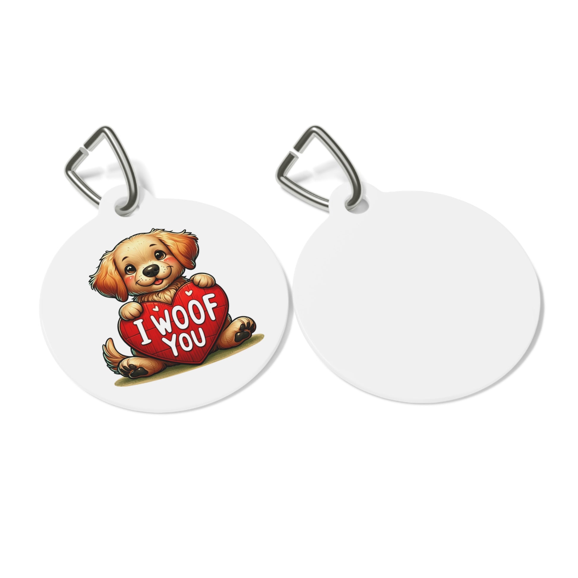I Woof You - Pet Tag - Creatively Designed Shop