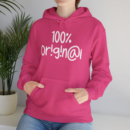 "100% Or!g!n@l" - Unisex Heavy Blend™ Hooded Sweatshirt