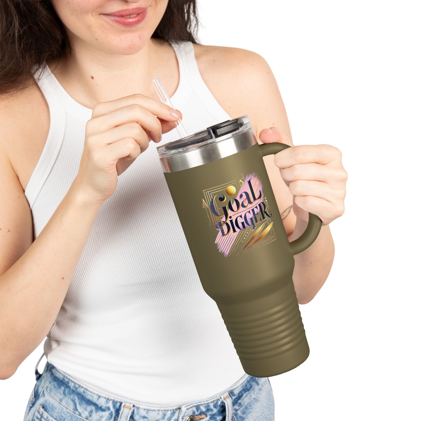 "Goal Digger" - Insulated Travel Mug, 40oz