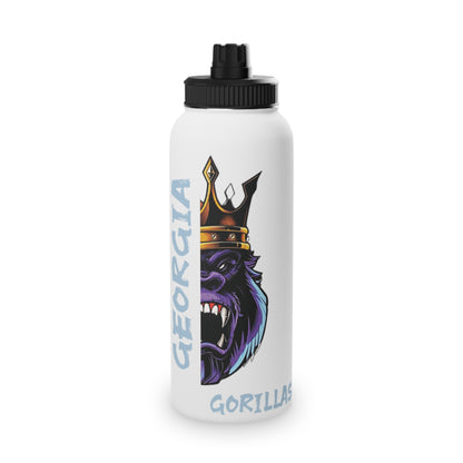 Georgia Gorillas - Stainless Steel Water Bottle, Sports Lid - Creatively Designed Shop