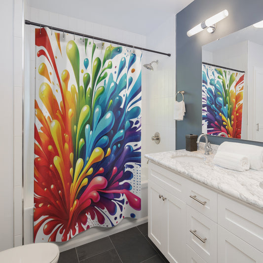 Color Splash - Shower Curtain