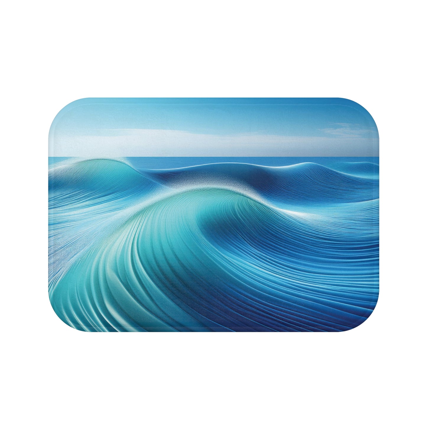 Shades of Blue Waves - Bath Mat