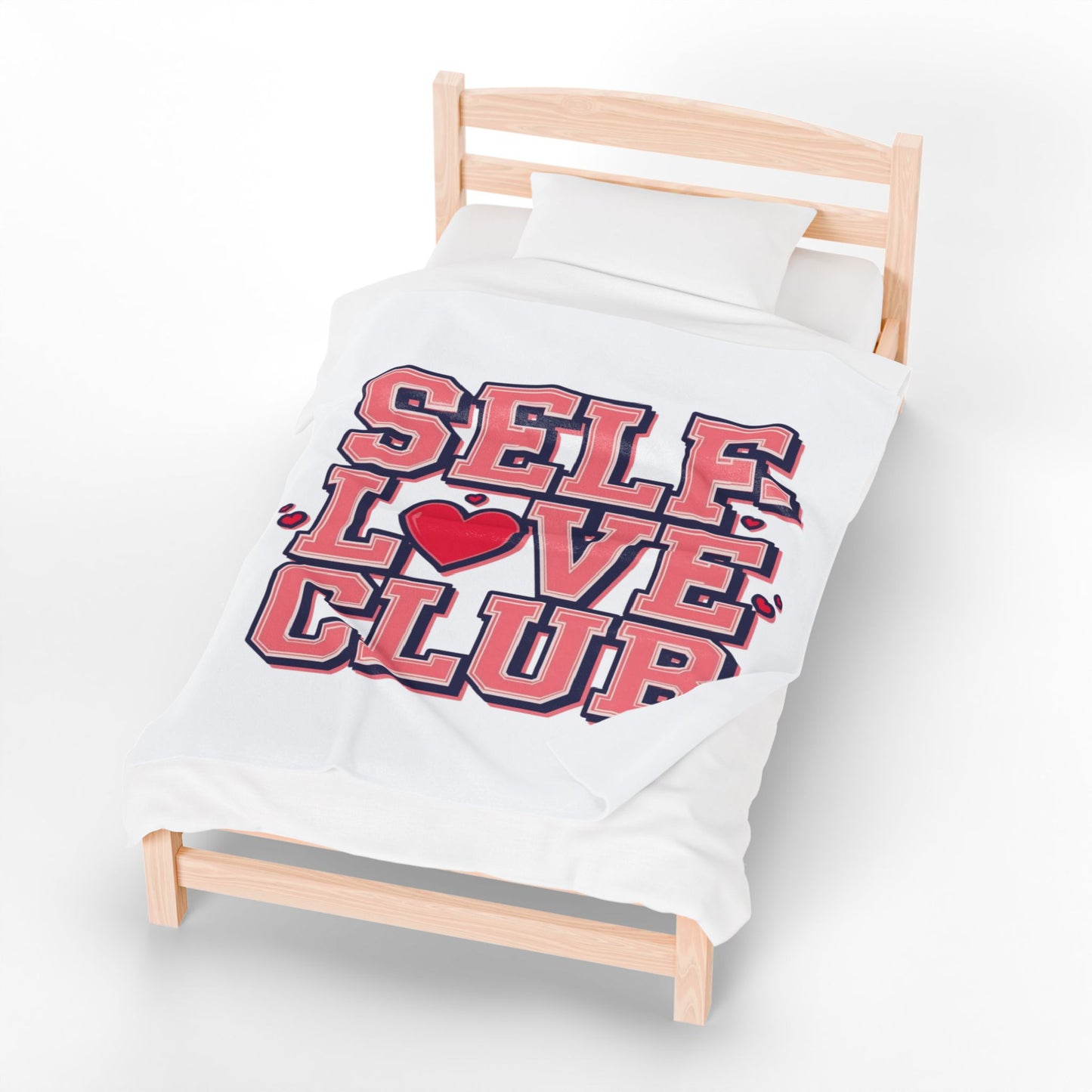 Self-Love Club – Plush Velveteen Blanket