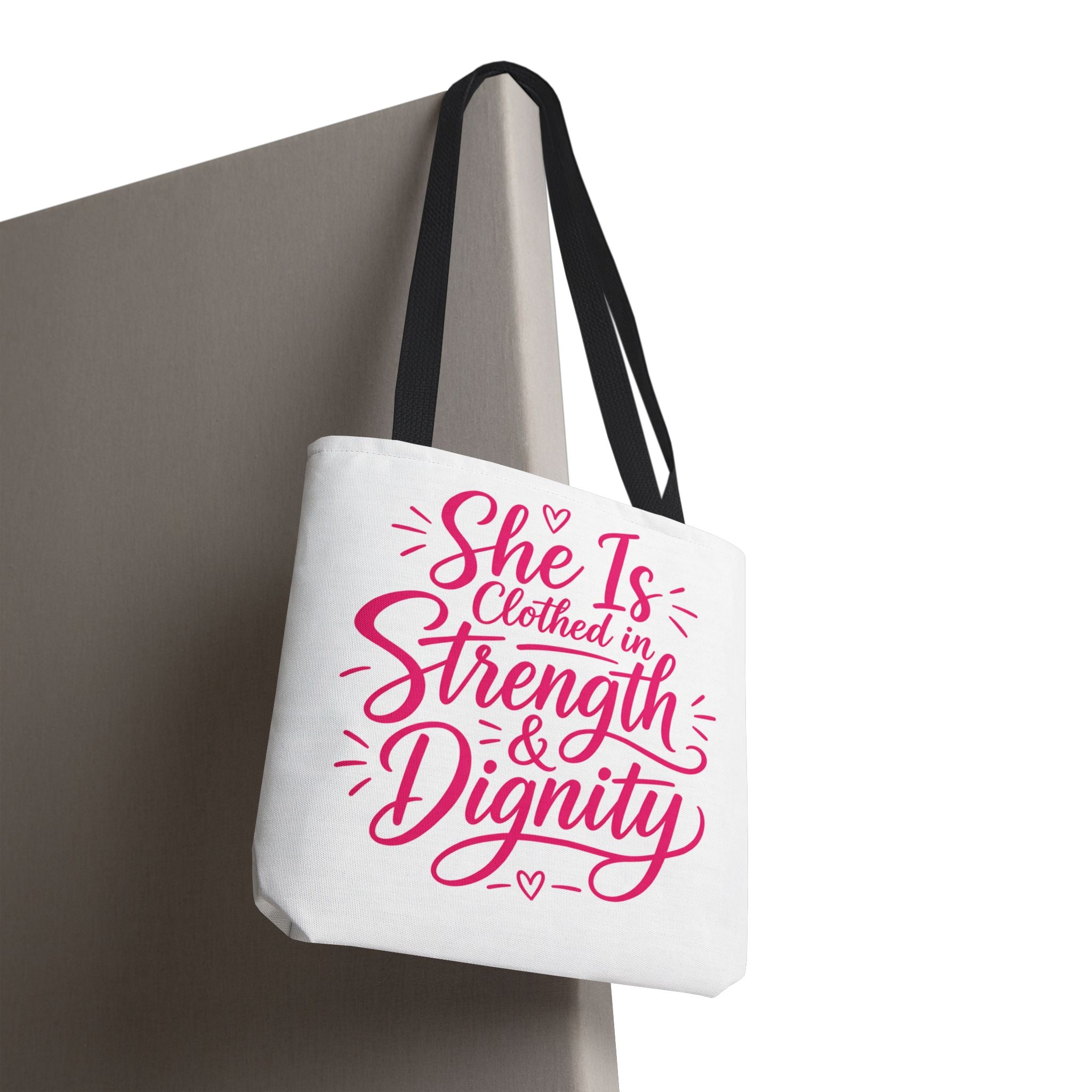 She Is Clothed in Strength & Dignity - Tote Bag