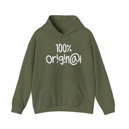 "100% Or!g!n@l" - Unisex Heavy Blend™ Hooded Sweatshirt - Creatively Designed Shop