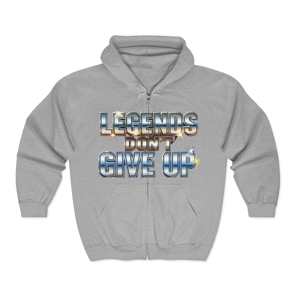 Legends Don't Give Up - Unisex Heavy Blend™ Full Zip Hooded Sweatshirt