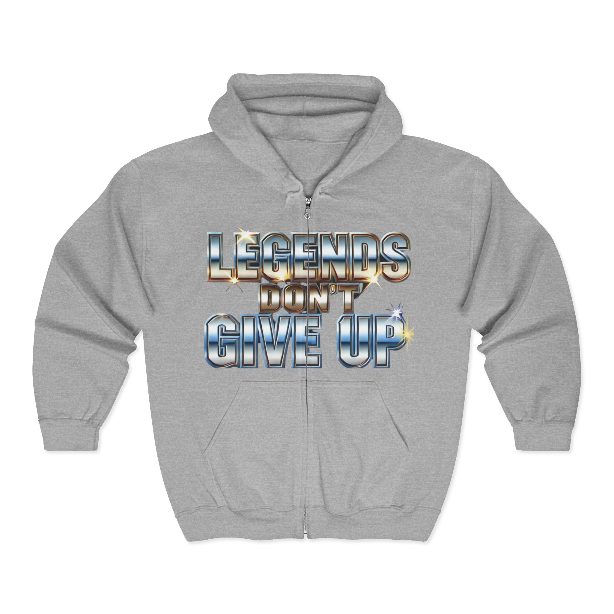 Legends Don't Give Up - Unisex Heavy Blend™ Full Zip Hooded Sweatshirt