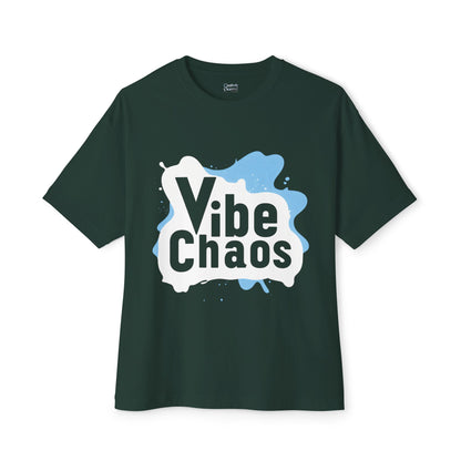 Vibe Chaos (Blue) - Unisex Oversized Boxy Tee