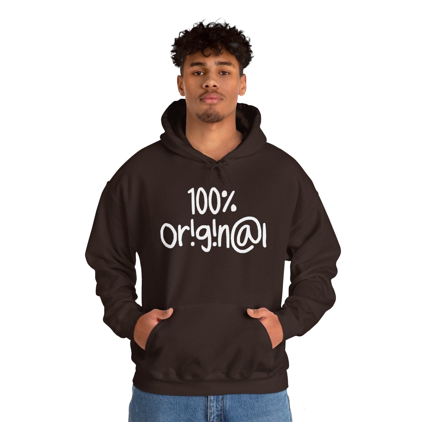 "100% Or!g!n@l" - Unisex Heavy Blend™ Hooded Sweatshirt - Creatively Designed Shop
