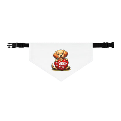 I Woof You - Pet Bandana Collar - Creatively Designed Shop