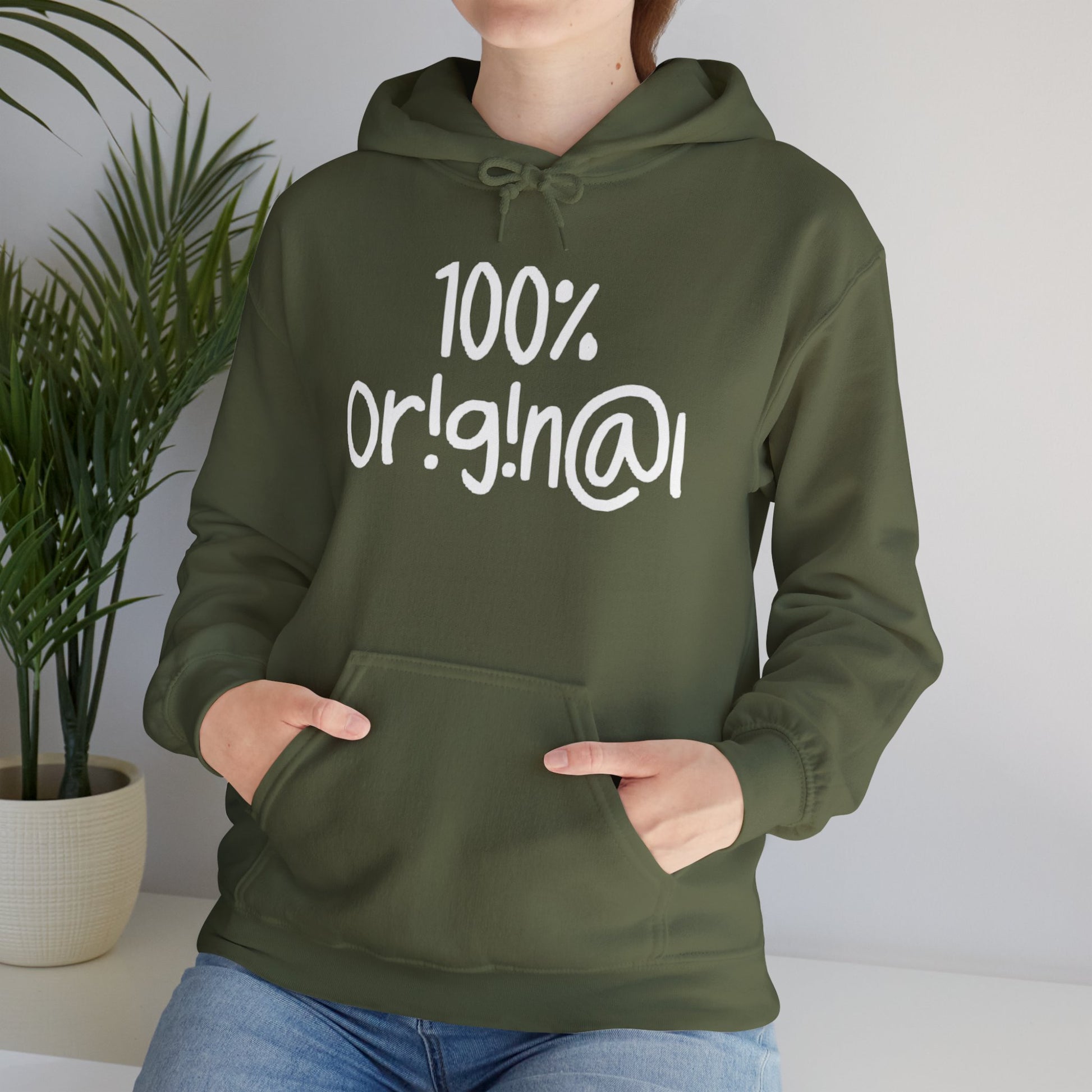 "100% Or!g!n@l" - Unisex Heavy Blend™ Hooded Sweatshirt - Creatively Designed Shop