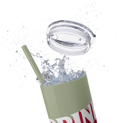 Drink Like A Boss - Skinny Tumbler with Straw, 20oz - Creatively Designed Shop