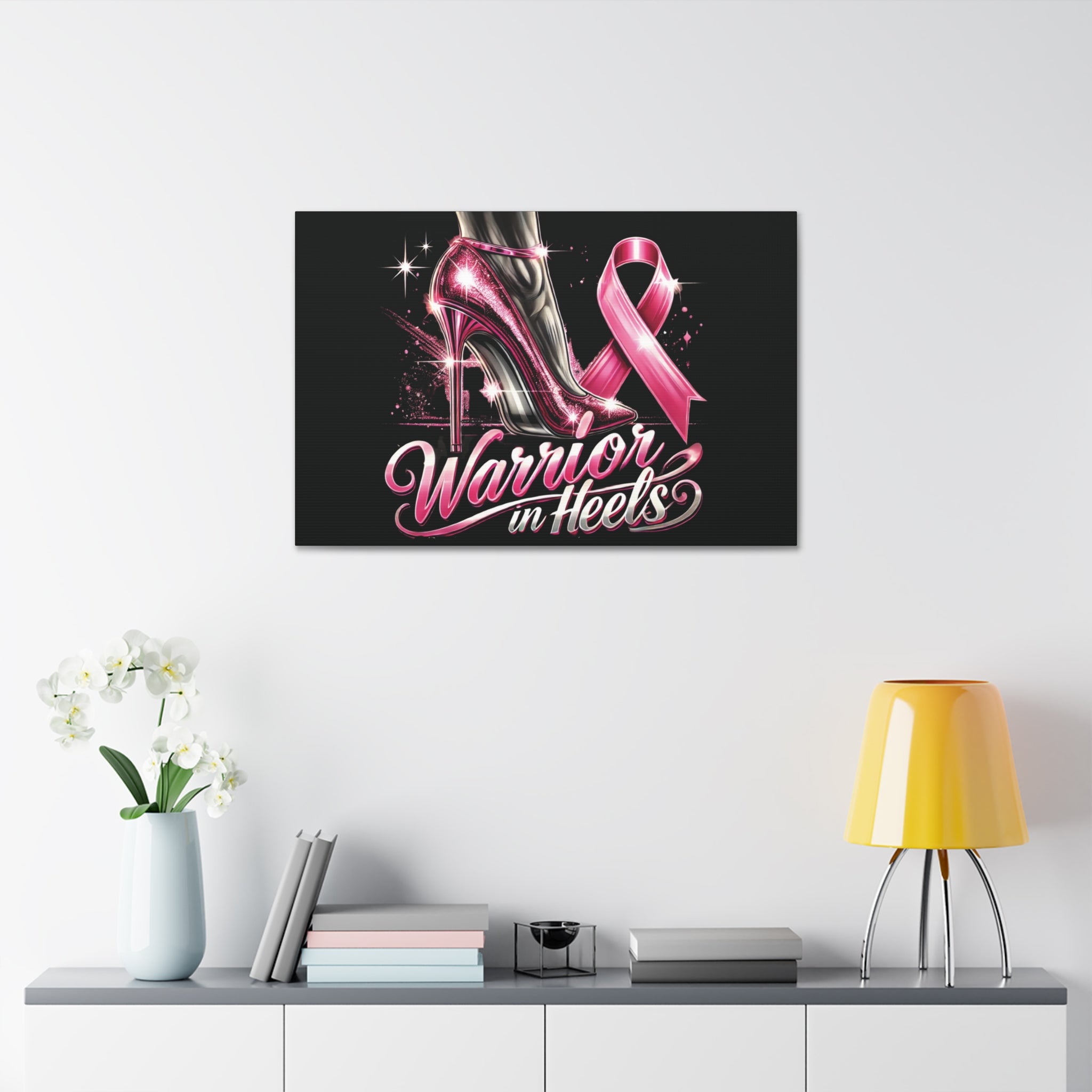 Pink Warrior Heels - Canvas Art
