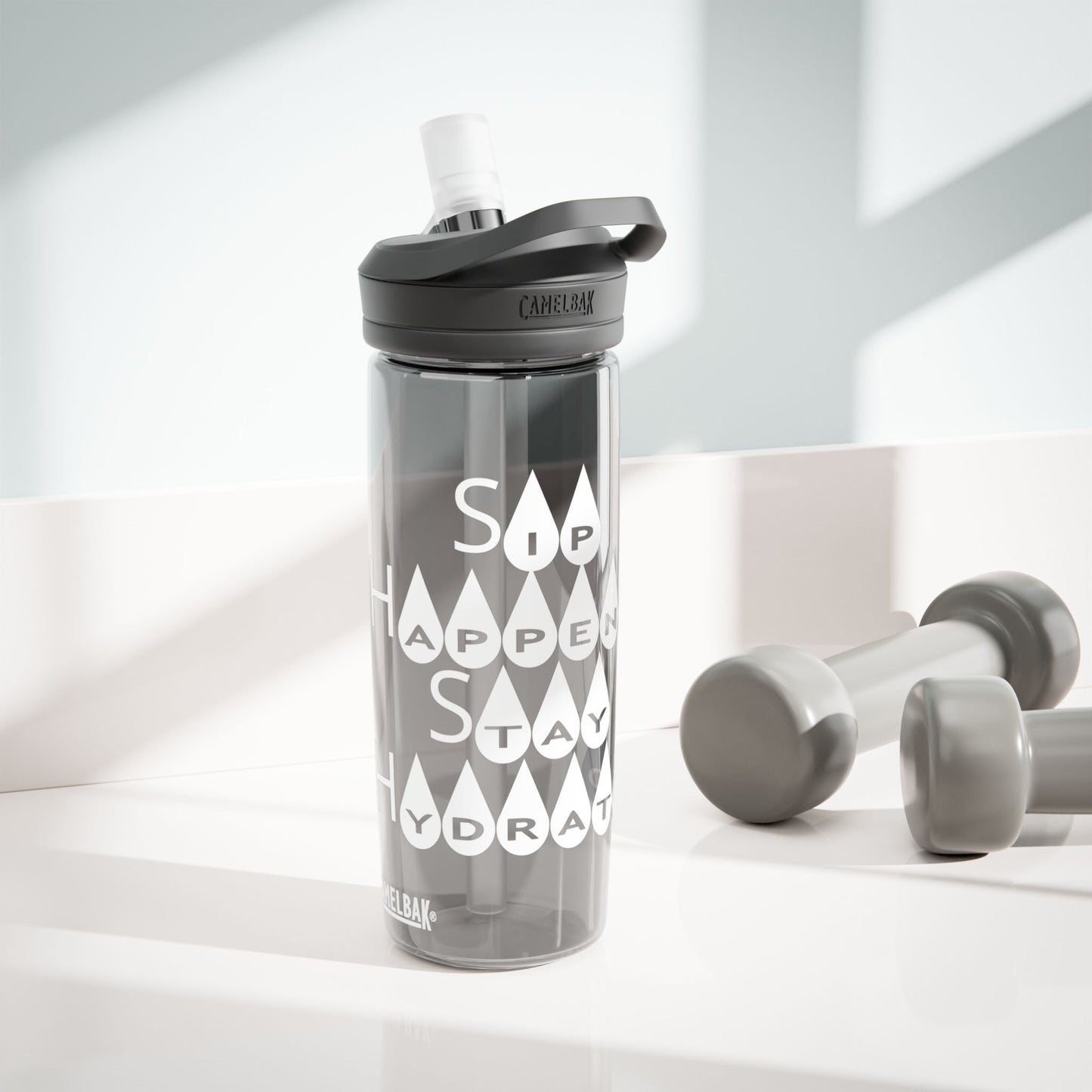 "Sip Happens, Stay Hydrated" - CamelBak Eddy®  Water Bottle, 20oz\25oz