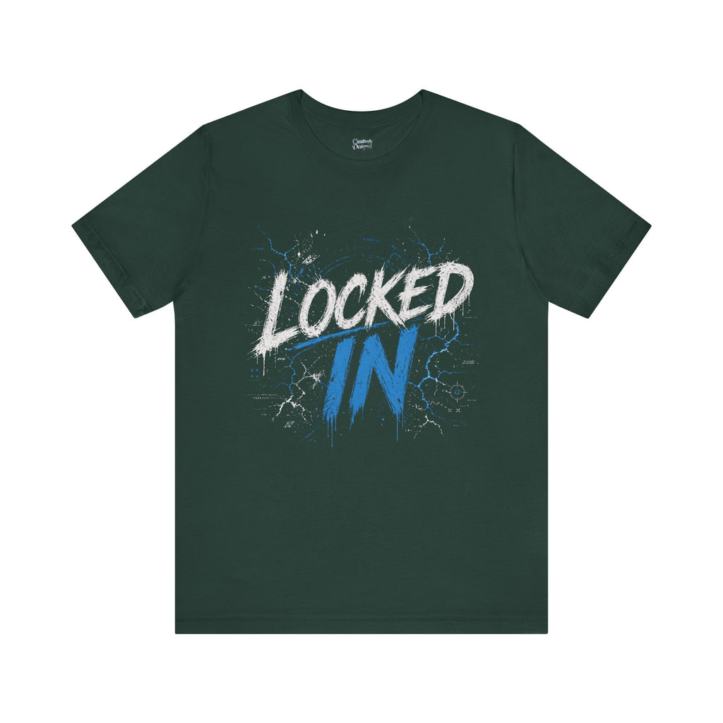 Locked In (Blue) - Jersey Short Sleeve Tee