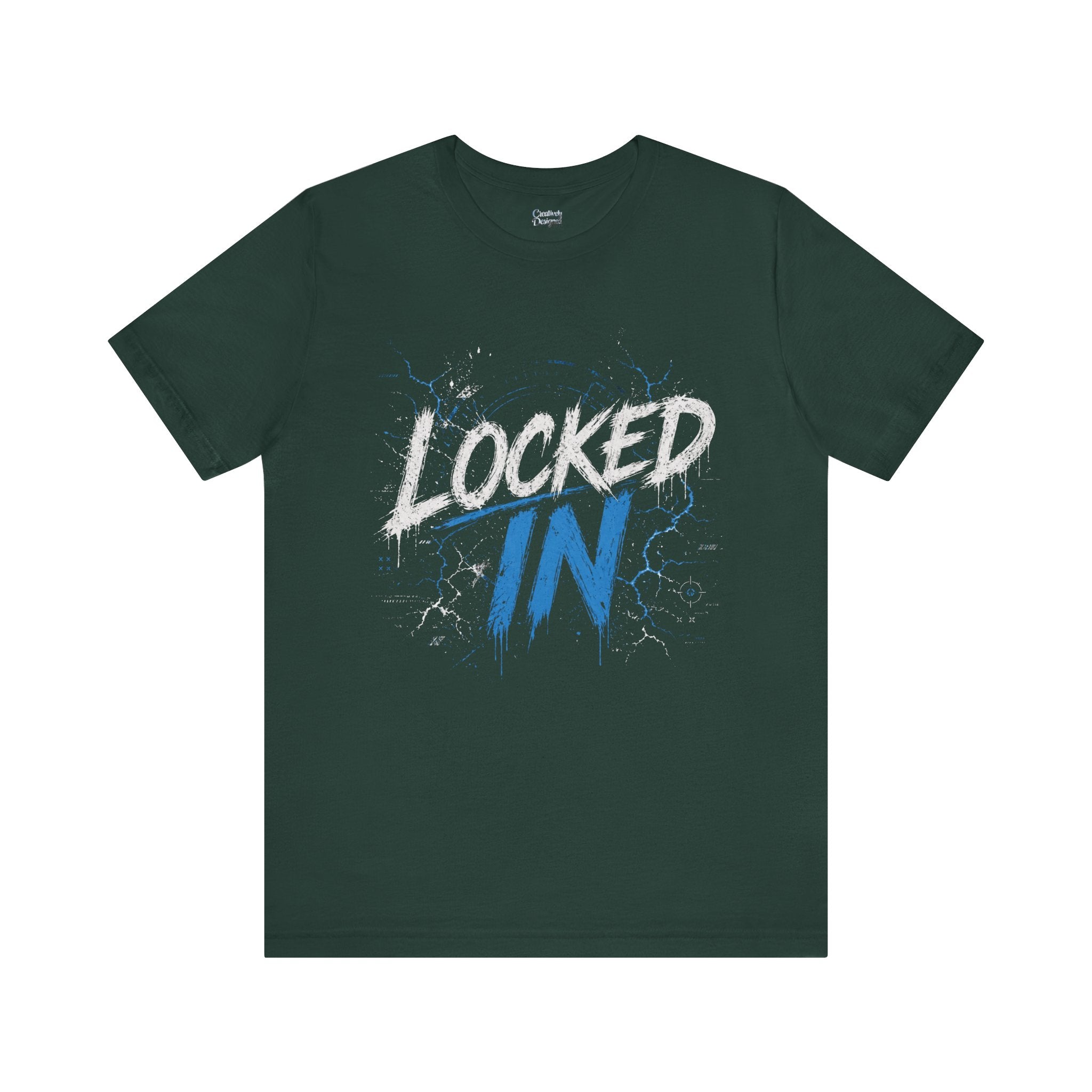 Locked In (Blue) - Jersey Short Sleeve Tee