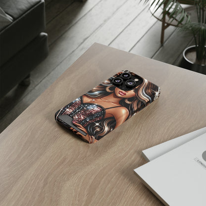 "Beautiful" - Phone Case With Card Holder - Creatively Designed Shop