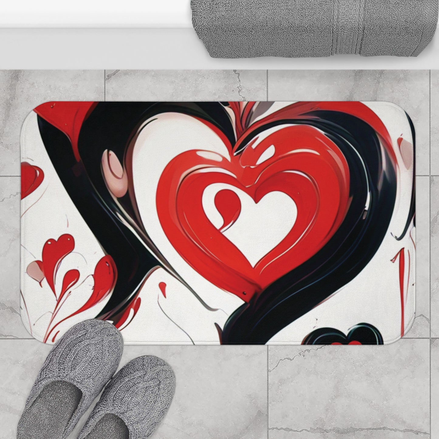 Hearts & Love - Bath Mat