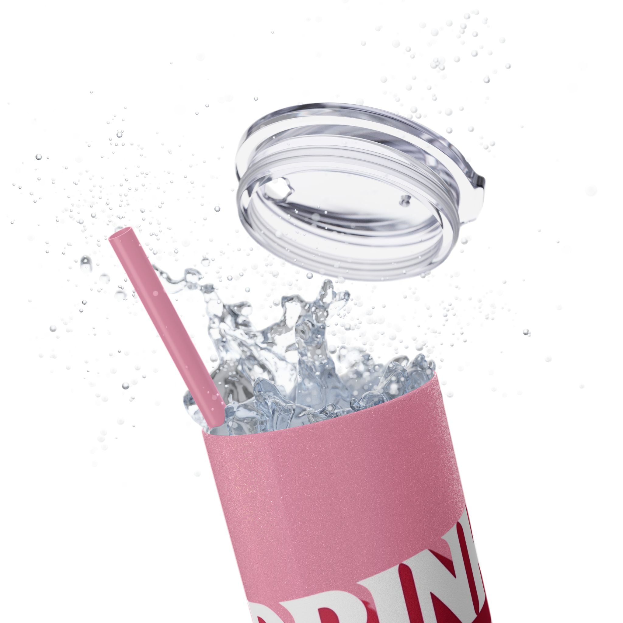 Drink Like A Boss - Skinny Tumbler with Straw, 20oz