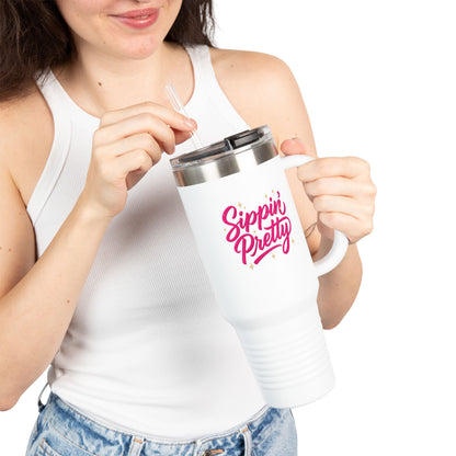 Sippin' Pretty - Insulated Travel Mug, 40oz