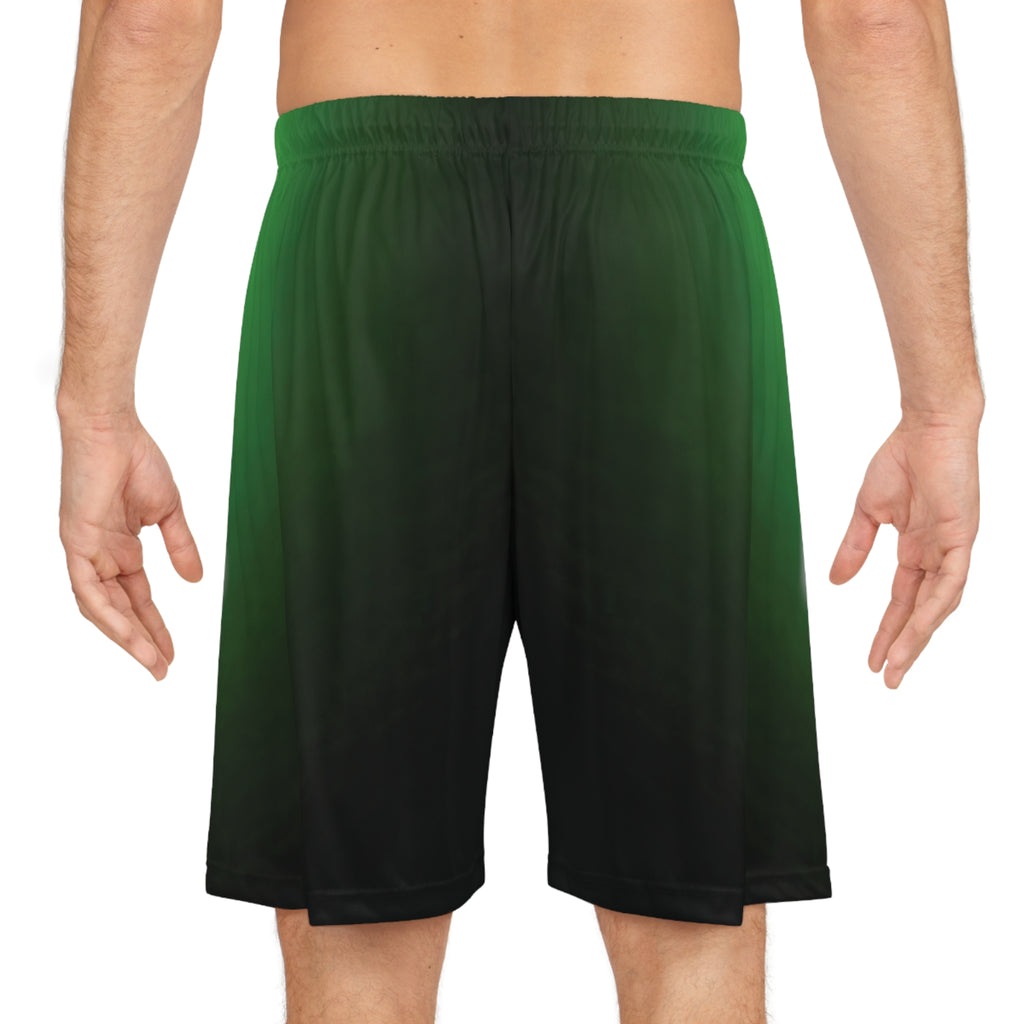 Faded to Green - Basketball Shorts (AOP)