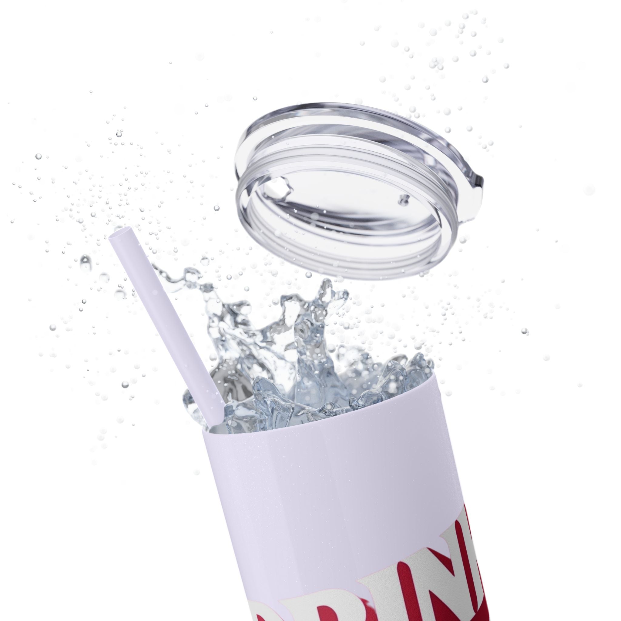 Drink Like A Boss - Skinny Tumbler with Straw, 20oz