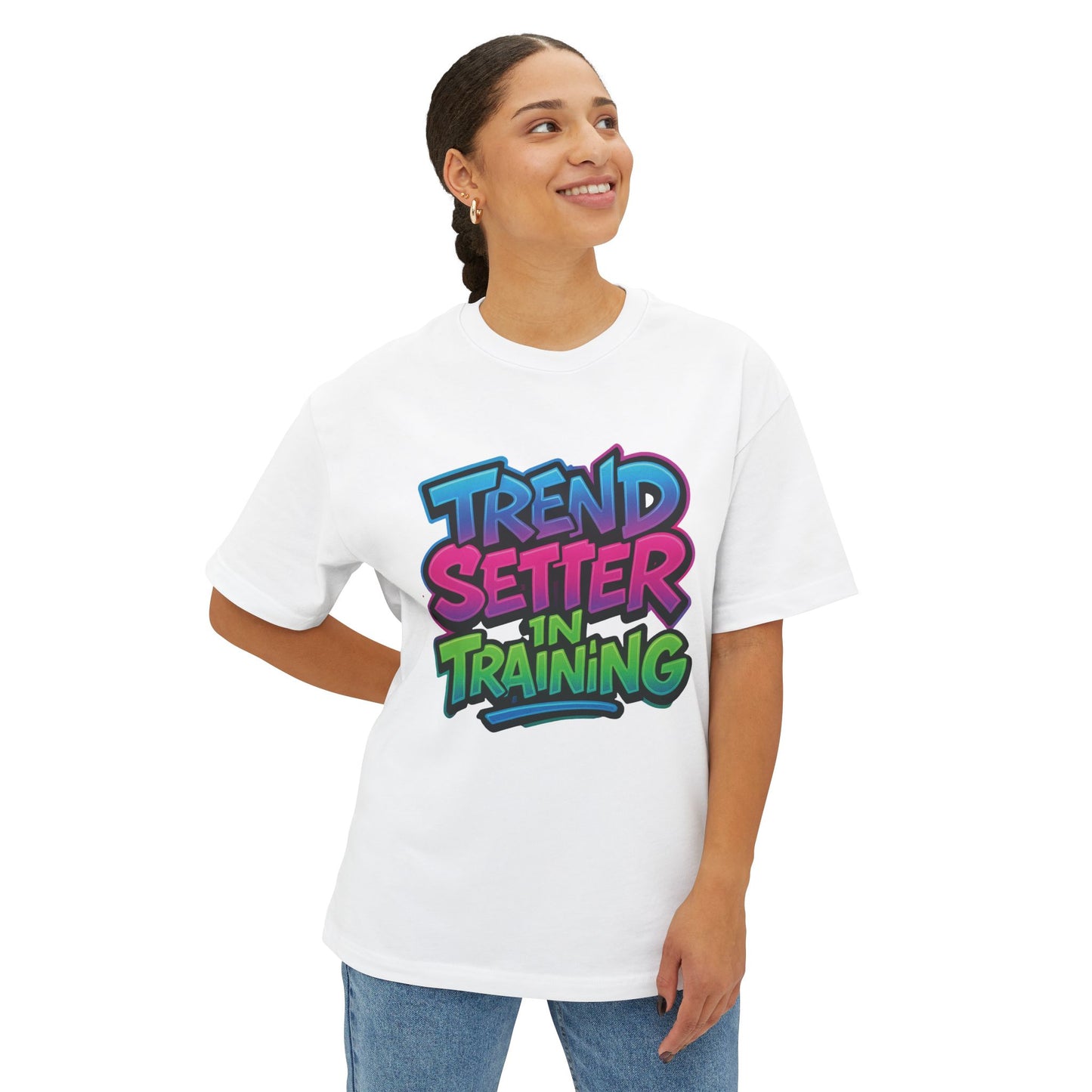 Trend Setter In Training - Unisex Oversized Boxy Tee