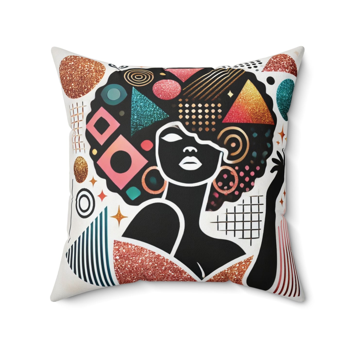 Crowned in Confidence – Square Pillow