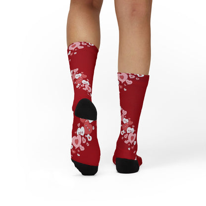 Conversation Bubble Hearts Socks